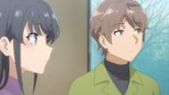 Mai and Sakuta as seen in Rascal Does Not Dream of Santa Claus (Image via CloverWorks)